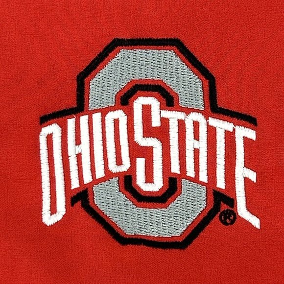 The Ohio State Buckeyes Men's XXL Red‎ Fleece Lined Full Zip Softshell The Oval - Picture 2 of 10